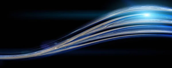 Fütüristik teknoloji panorama dalga arka plan tasarımı ile ışık