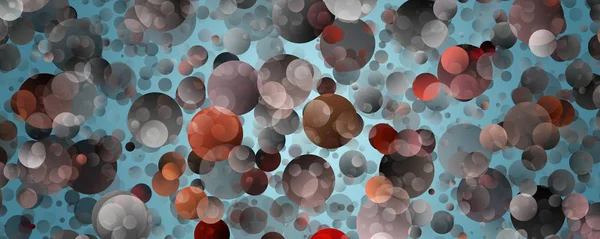 Fantastic powerful panorama bubbles background design illustration — Stock Photo, Image