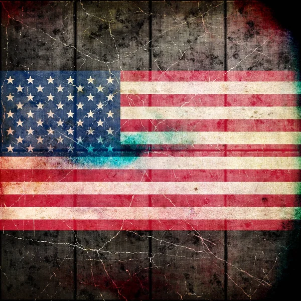 Abstract USA flag on grunge background pattern — Stock Photo, Image