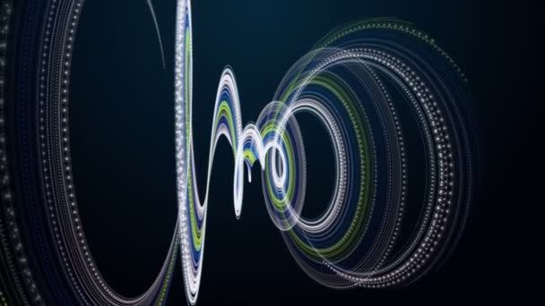 Φανταστικό Video Animation Σωματιδιακό Αντικείμενο Αργή Κίνηση 4096X2304 Loop — Αρχείο Βίντεο
