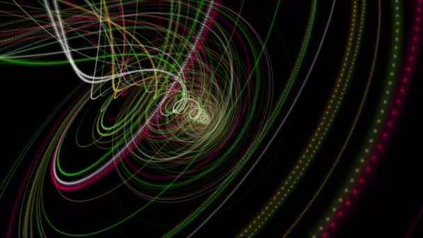 Parçacık Şerit Nesne 4096 2304 Döngü Yavaş Çekimde Yanıp Sönen — Stok video
