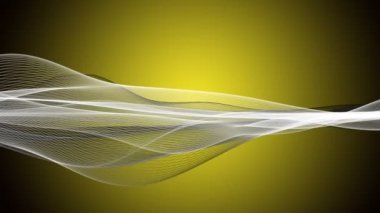 Parçacık dalgası nesnesinin ağır çekimde fantastik video animasyonu, 4096x2304 döngü 4K