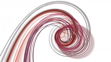 Parçacık şeritli nesne ile fantastik video animasyonu yavaş çekimde, 4096x2304 döngü 4K