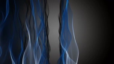 Parçacık dalgası nesnesinin ağır çekimde fantastik video animasyonu, 4096x2304 döngü 4K