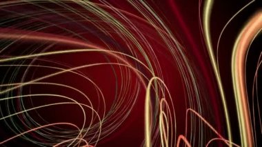 Parçacık şeritli nesne ile fantastik video animasyonu yavaş çekimde, 4096x2304 döngü 4K