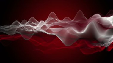 Ağır çekimde dalga nesnesi ile güçlü video animasyonu, 4096x2304 döngü 4K