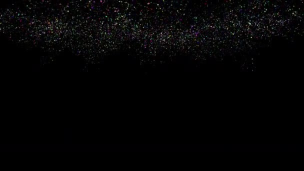 Animação Vídeo Abstrata Fantástica Com Partículas Brilhantes Câmera Lenta 4096X2304 — Vídeo de Stock