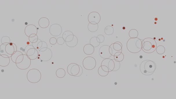 Видеоанимация Круговыми Объектами Движении 4096Х2304 Пикселей — стоковое видео
