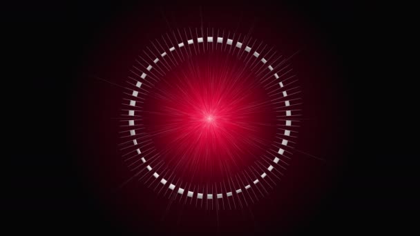 Futuristická Video Animace Kruhovým Objektem Světlem Zpomaleném Filmu 4096X2304 Smyčka — Stock video