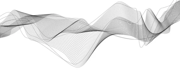 魔法の波のパノラマの背景デザインイラスト — ストック写真
