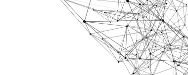 Fütürist pleksus panorama arkaplan tasarımı çizimi