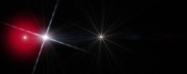 Fütürist ışık parlaması panorama arkaplan tasarımı illüstrasyonu