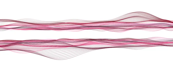 Абстрактна Ілюстрація Дизайну Фонової Панорами Романтичної Хвилі — стокове фото