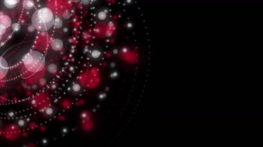 Ağır çekimde parçacık şeritli nesne ile güçlü video animasyonu, 4096x2304 döngü 4K
