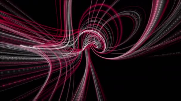 Powerful Video Animation Particle Stripe Object Slow Motion 4096X2304 Loop — Stock Video