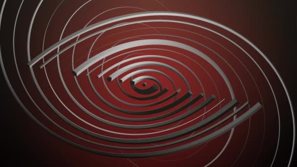 Animation vidéo fantastique avec un objet 3D abstrait au ralenti, boucle 4096x2304 4K