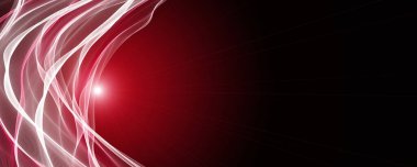 Işıklı güçlü dalga panorama arkaplan tasarımı çizimi