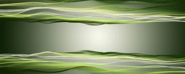 Abstract elegant eco wave panorama background design illustration