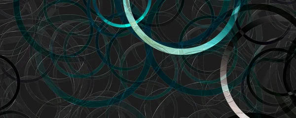 Fantastisk Abstrakt Glas Panorama Cirkel Design Illustration — Stockfoto
