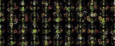 Soyut kare panorama arkaplan tasarımı illüstrasyonu