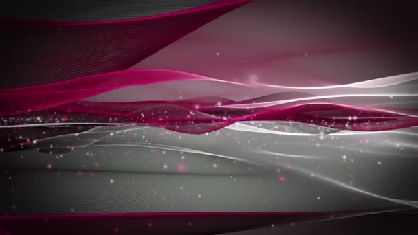 Animação Vídeo Romântico Com Objeto Onda Partículas Brilho Câmera Lenta — Vídeo de Stock