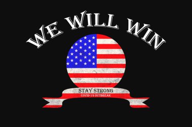 Siyah arka plan, illüstrasyon, kavramlar ve koronavirüs üzerine 