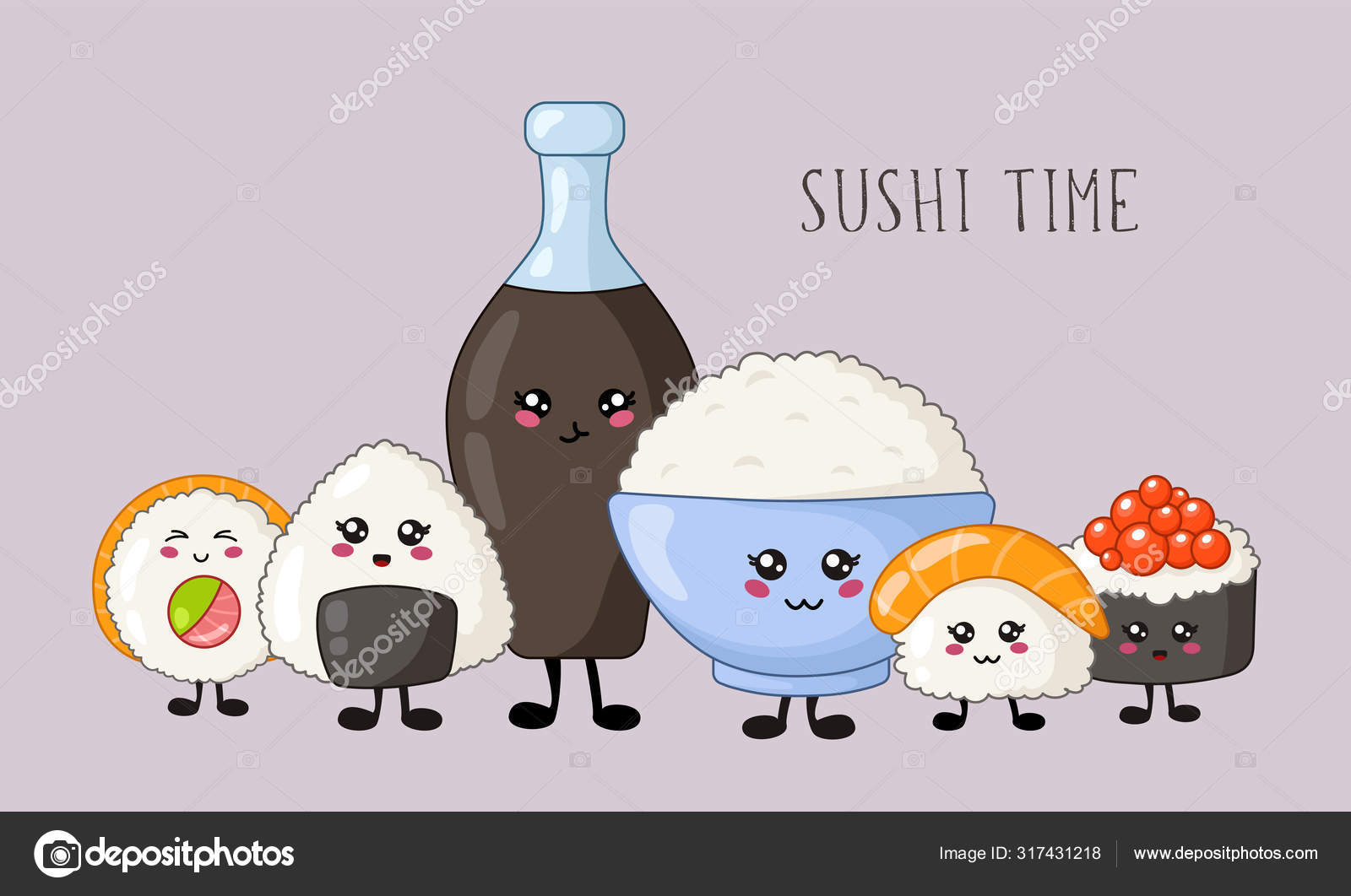 Maglietta Kawaii Sushi Fusion - Design Giapponese Divertente Per Amanti Degli Anime E Del Giappone - Foto 8