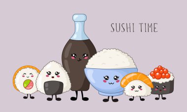 Kawaii suşi, rulo.