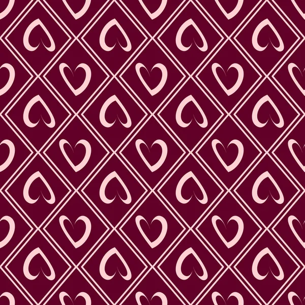 Día de San Valentín patrón inconsútil abstracto — Vector de stock