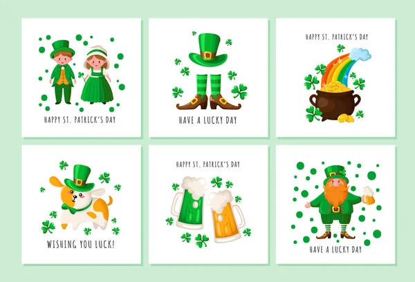 Saint Patricks päivä sarjakuva — vektorikuva