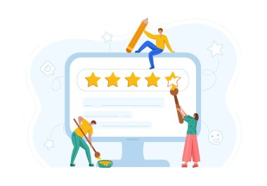 Müşteri geribildirim kavramı - vektör