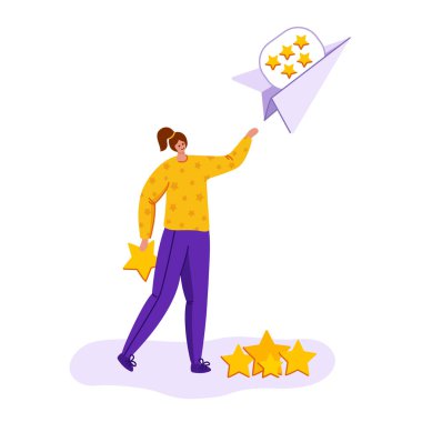 Müşteri geribildirim kavramı - vektör