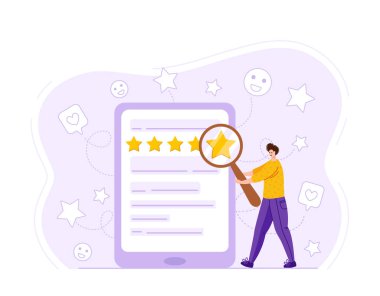 Müşteri geribildirim kavramı - vektör