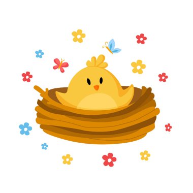 karikatür paskalya günü seti