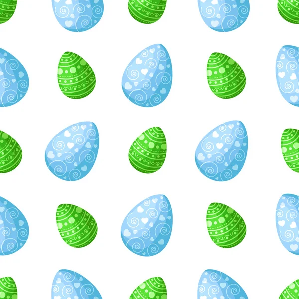 cartoon easter day seamless pattern