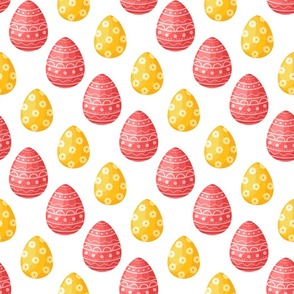 cartoon easter day seamless pattern