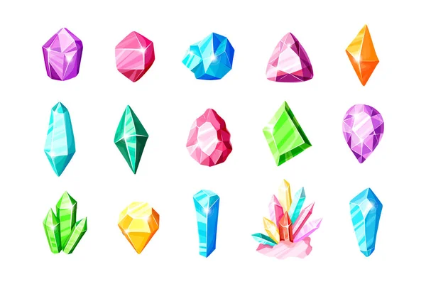 Новые кристаллы и узоры — стоковый вектор