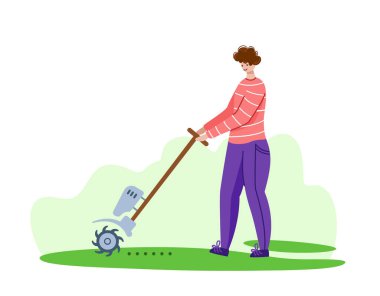 Lawn Care and gardening service vector clipart