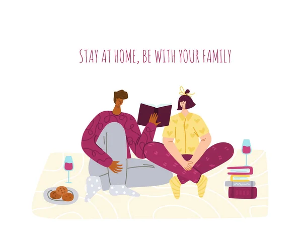 Home activités pour les personnes isolées — Image vectorielle