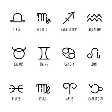 Astroloji vektör simgeleri belirlendi