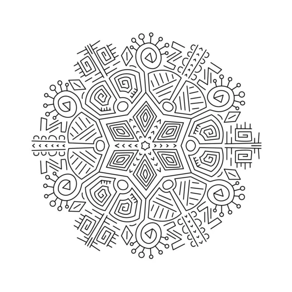 Mandalas ornamentos redondos decorativos — Vector de stock