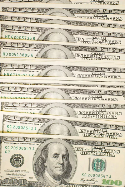 Hundred Dollar Bills Background Cover Vertical — Stock Photo, Image