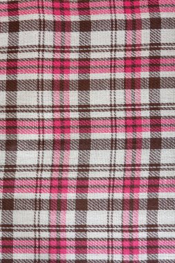 gerçekçi kahverengi pembe kareli yün ekose, arka plan