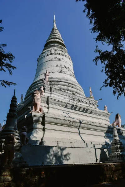 Silver Tower Wath Phnom Temple Phnom Penh Cambodia — Stock Photo, Image