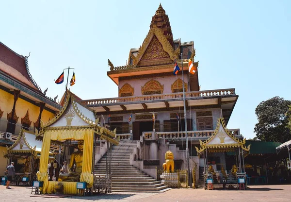 Spiritual Wat Ounnalom Pagoda Phnom Penh Cambodia — Stock Photo, Image