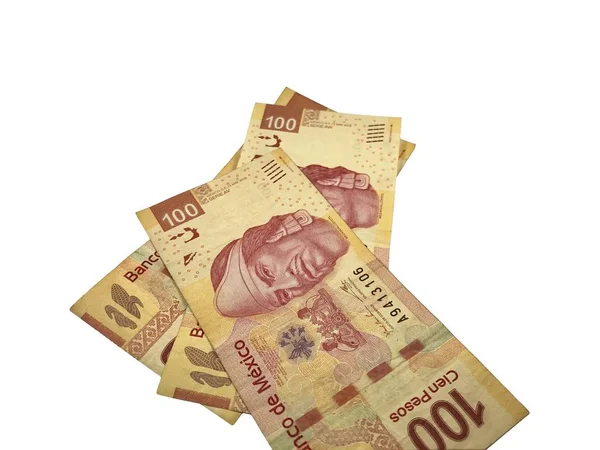 Mexické peso je izolované na bílém pozadí — Stock fotografie