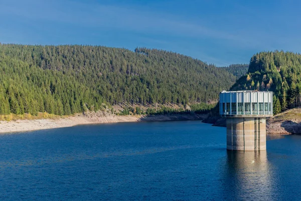 Herfstwandeling Rond Smalle Waterdam Het Thüringer Woud Tambach Dietharz Duitsland — Stockfoto