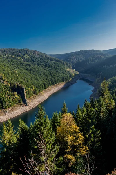 Herbstspaziergang Rund Den Schmalen Damm Thüringer Wald Tambach Dietharz Deutschland — Stockfoto