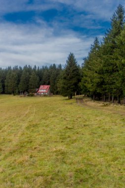 Pazar günü Rennsteig boyunca Thuringian Ormanı - Rennsteig / Thuringia / Almanya