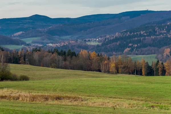 Sonntagswanderung Entlang Des Rennsteiges Thüringer Wald Rennsteiglauf Thüringen Deutschland — Stockfoto